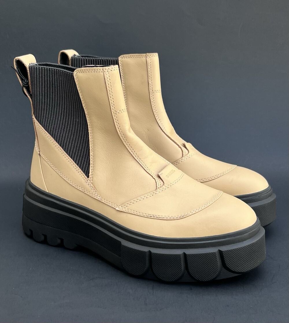 SOREL Caribou X Waterproof Chelsea Beige Boots Women's Size 8 US NEW